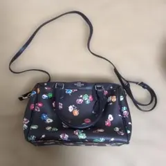 COACHコーチ 2wayショルダーバッグ レザー 花柄フラワー
