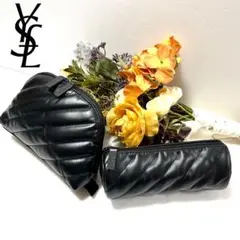 未使用 YVES SAINT LAURENT イヴ サンローラン ポーチ 2点