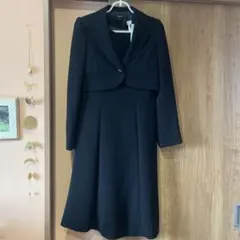 ブラックフォーマルシングルジャケット半袖ワンピース 礼服 アンサンブル