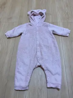 【UNIQLO】クマ耳付きロンパース 80cm