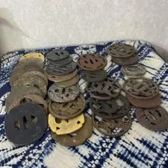 刀装具まとめ 大量セット】鍔 縁頭 刀剣金具 武具 鉄扇 骨董 時代物