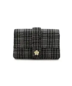 【LILY BROWN×MARY QUANT】チェーンミニバッグ　ツイード