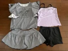 ALGY 水着セット フリル付き チェック柄　140