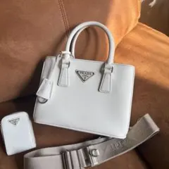 PRADA ガレリア サフィアーノ ハンド ショルダー バッグ 2WAY