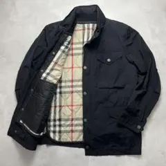 美品✨バーバリー フィールドジャケット ダウンライナー メガチェック 黒 M