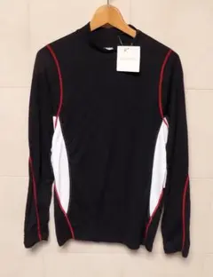 タグ付　ゴールドウィン　ブラック×レッド　長袖シャツ Oサイズ　￥5,700＋税のサムネイル