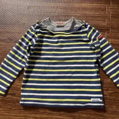 ミキハウス　ストライプ柄 長袖Tシャツ 90