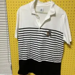 graniph ストライプ ポロシャツ L