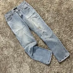 INGNI＊イング＊ダメージデニム＊ストレートデニム＊M