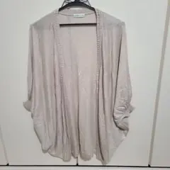 earth music&ecology ベージュ カーディガン 半袖