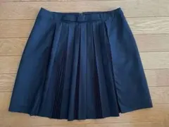 ネイビー　紺　プリーツミニスカート earth music ecology 夏