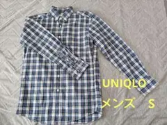 UNIQLO　ユニクロ　メンズ　S 　チェックシャツ　長袖シャツ