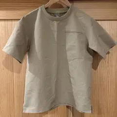 デサント DESCENTE ベージュ 半袖 Tシャツ ポケット付き サイズM