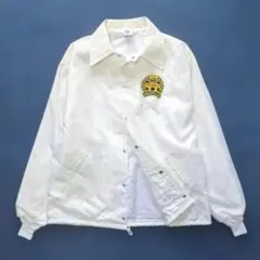 美品 80s ヴィンテージ コーチジャケット USA製 メンズL相当 白 古着