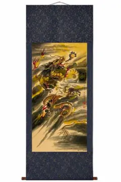 张大千夏山萧寺图 中国画 掛け軸 水墨画 和室 玄関 茶室 壁掛け 美術品