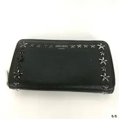 JIMMY CHOO ジミーチュウ スタースタッズ 長財布 ブラック レザーのサムネイル