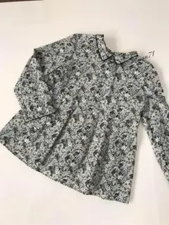 新品同様【ボンポワン】リバティAラインブラウス 8ans