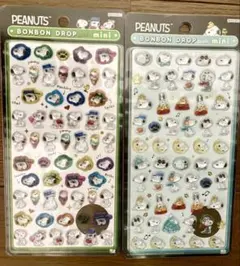 値下げ中！【正規品】ボンボンドロップシールミニmini スヌーピー　2種類