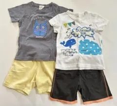 だだんだん　アンパンマン　キムラタン　くじら　半袖Tシャツ ズボン　セット