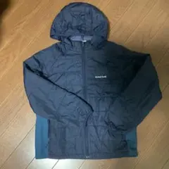 mont-bell Kid's 160 薄手中綿入りジャンパー　ネイビー