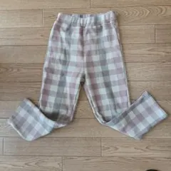 ペアマノン チェック柄 ロングパンツ 120