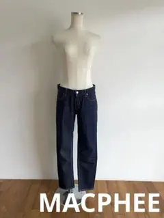マカフィー/デニムパンツ/38/M/インディゴ/コットン×ポリウレタン/日本製