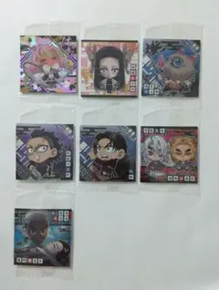 鬼滅の刃 ディフォルメシール ウエハース 其の１４ ７枚セット ①