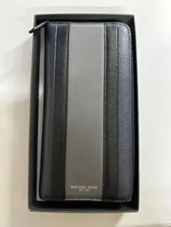 MICHAEL KORS　マイケルコース　長財布　ネイビー/グレー/ブラック