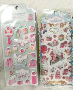 正規品　シナモロール　マシュマロシール　ジェルシール　2枚セット