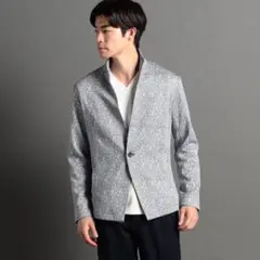 NICOLE 地柄プリントスタンドカラージャケット