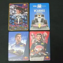 即日発送 F1 レッドブル フェルスタッペン 角田裕毅 カード 4枚 セット