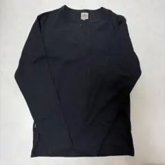 AVIREX U.S.A. ブラック ヘンリーネック M