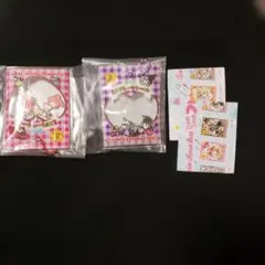 サンリオ シャカシャカフレークシール風チャーム　クロミ　マイメロディ