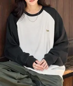 ※7/12削除 FREAK'S STORE×タウンクラフト　ラグランT ブラックのサムネイル