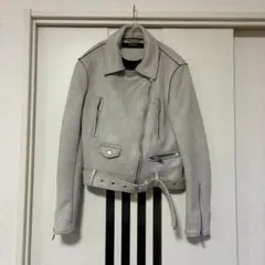 美品 ZARA BASIC シングルライダースジャケット
