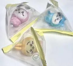 ちいかわ インテリアミニフィギュア パジャマパーティーズ　うさぎ　ハチワレ　3点