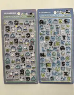 正規品】サンリオ　miniはぴだんぶい　文字はぴたんぶいボンボンドロップシール