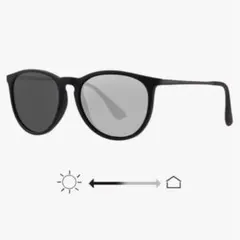 人気❣️ROTAKUMA 調光レンズ サングラス ユニセックス 超軽量 グレー