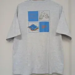 Reebok 半袖Tシャツ バックプリント ライトグレー