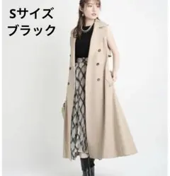 アプワイザーリッシェ　ダブル釦ロングジレ　トレンチワンピース　ジレ　ツイード