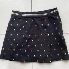 ★美品★ キャロウェイ総柄刺繍　動きやすい！ゴルフスカートブラックSサイズ