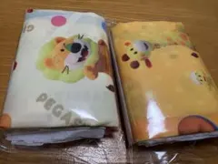 たべっ子どうぶつエコバッグ白色オレンジ2点セット