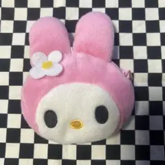 マイメロピンクポーチ 花モチーフ　コインケース　ご銭入れ