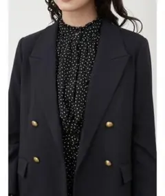 ミラオーウェン 23ss ブレザーダブルブレスト　ジャケット　紺ブレ　金ボタン