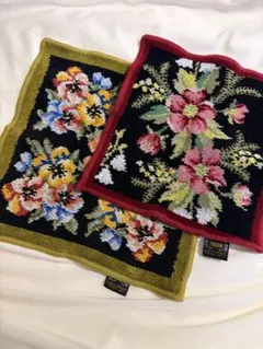 FEILER 花柄タオルハンカチ 2枚セット