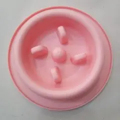 フードボウル ピンク 早食い防止 小型犬 食器 スローフード