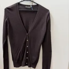 BODY DRESSING Deluxe 長袖カーディガン ダークブラウンのサムネイル