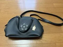 【新品】MARY QUANT ブラックショルダーバッグ