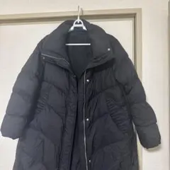 ブラックロングダウンジャケット