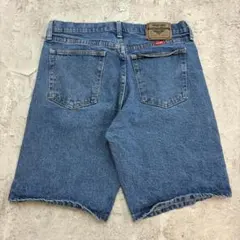 Wrangler　デニムショーツ　W33　インディゴブルー　古着のサムネイル
